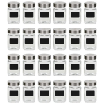 vidaXL s&auml;ilituspurgid kleepsuga, 24 tk, 300 ml