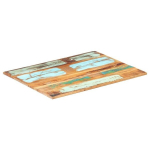 vidaXL ristk&uuml;likukujuline lauaplaat 60x80 cm 15&ndash;16 mm taastatud puit