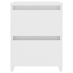 vidaXL &ouml;&ouml;kapp, valge, 30 x 30 x 40 cm, puitlaastplaat