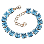 K&auml;ev&otilde;ru naistele DiamondSky &bdquo;Princess (Aquamarine Blue)&ldquo; Swarovski kristallidega
