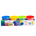 Looduslik plastiliin Genio kids, 4 v&auml;rvi, 560 g