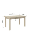 S&ouml;&ouml;gitoakomplekt ADRK Furniture Rodos 7, pruun