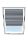 Plisseeritud kardin katuseaknale Velux, 66x118 cm, hall B-308000