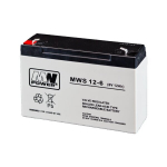 MWPower aku MWS 6V 12Ah F1 (187) AGM, 5 aastat