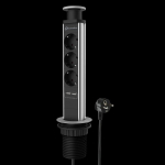 Pikendusjuhe Electraline 62557, 3 pesa + 2 USB, 2 m