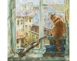 Ristpistes tikkimiskomplekt "Hommikumeloodia", 40 x 40, RTO