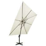 vidaXL konsooldisainiga p&auml;ikesevari topelt &uuml;laosaga 300x300cm beež