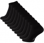 Treeningsokid mustad, 10 paari
