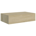 vidaXL sahtliga seinariiul, tamm 40x23,5x10 cm MDF