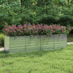 Peenrakast vidaXL, 320 x 80 x 77 cm, tsingitud teras, h&otilde;bedane