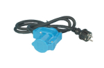 &Uuml;henduskaabel CEE Schuko 16A 230 V 150 cm 3x 2,5 mm2 telkimine CEE Schuko 16A 230 V toitekaabli adapter 150 cm 3x 2,5 mm2 telkimine