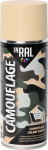INRAL Camouflage RAL9021, liivane, matt, 400 ml v&auml;lisv&auml;rv