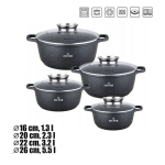 Kivimassist pottide komplekt, 8-osaline