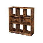 8-peat&uuml;kiline raamaturiiul VASAGLE LBC52BX, pruun