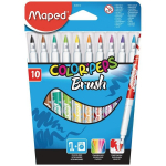 Viltpliiatsid ColorPeps Brush, 10 v&auml;rvi