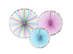 Dekoratiivne paberrosett Unicorn Mix, 1 pk/3 tk