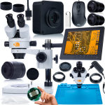 Mikroskoop Zenthril Mercury Pro &ndash; Trinokulaarne pea, 8'' ekraan, Suurendus 7&ndash;45x