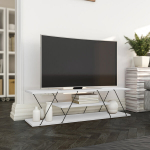 TV-laud Canaz, valge/must
