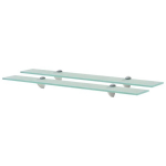 vidaXL seinariiulid 2 tk klaasist 70 x 10 cm 8 mm