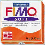 Pol&uuml;meersavi Soft 57g oranž, Fimo /6