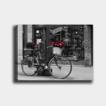 Reproduktsioon l&otilde;uendil Jalgratas lilledega