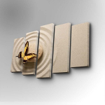 Viieosaline reproduktsioon Liblikas kivil