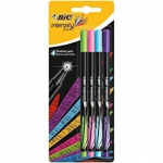 Tindipliiatsite komplekt BIC Fineliners INTENSITY FINE FUN MIX BCL 4 v&auml;rvi, blister