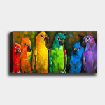 Reproduktsioon l&otilde;uendil Papagoid, 50x120 cm