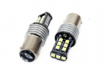 LED Canbus 15SMD 2835 7,5W 1157 (P21 / 5W) valged, 12V / 24V autopirnid, 2 tk.