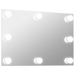 LED pirnidega seinapeegel, Sidabro
