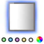vidaXL LED vannitoa peeglikapp, hall, 40 x 8,5 x 37 cm, akr&uuml;&uuml;l