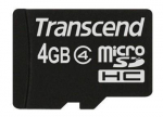 Telefoni m&auml;lukaart MEMORY MICRO SDHC 4GB/CLASS4 TS4GUSDC4 TRANSCEND