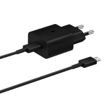 USB C seinelaadija 15W + USB C kaabel - SAMSUNG - Must