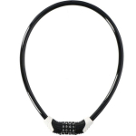 Jalgrattalukk koodiga Dunlop, 1 x 65 cm, must