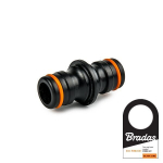 Kahe &uuml;hendusega vooliku&uuml;hendus Bradas Black Line POWER JET