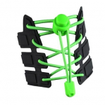 Elastsed &uuml;mmargused kinnituste ja otstega kingapaelad 3 mm 100 cm, v&auml;rv neoonroheline