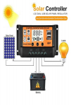 12V/24V MPPT/PWM p&auml;ikeseenergia laadimise kontroller 50A