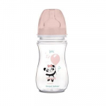 Laia kaelaga antikoolne pudel Canpol Babies EasyStart 35/222, 300 ml, roosa