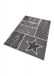 Vaip Hanse Home City Mix Stars Grey 140x200 cm