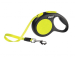 Flexi automaatne rihm Neon New Classic XS, kollane, 3 m