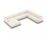 Pehme nurgadiivan Cosmopolitan Design Bali 7S-VUR, helebeež/must, Parem versioon