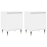 vidaXL &ouml;&ouml;kapid 2 tk, valge, 40 x 30 x 50 cm, tehispuit