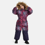 Huppa Laste talvekombe WILLE, fuchsia pattern/ dark lilac