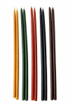 V&auml;rviliste mesilasvahast k&uuml;&uuml;nalde komplekt, 10 tk, 25 cm
