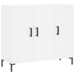 vidaXL puhvetkapp, valge, 90 x 34 x 80 cm, tehispuit