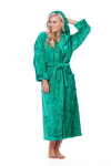 Hommikumantel kapuutsiga naistele Elite Bamboo, roheline