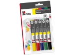 Marker tekstiilile 2-4mm, 5tk