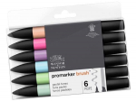 Alkoholi baasil markerite komplekt W&N Promarker Brush, 6tk. Pastel Tones