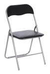 Folding black banquet catering chair
