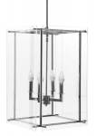 HANGING LAMP CHRISTY 38X38X57CM STEEL NICKEL, ACRYLIC